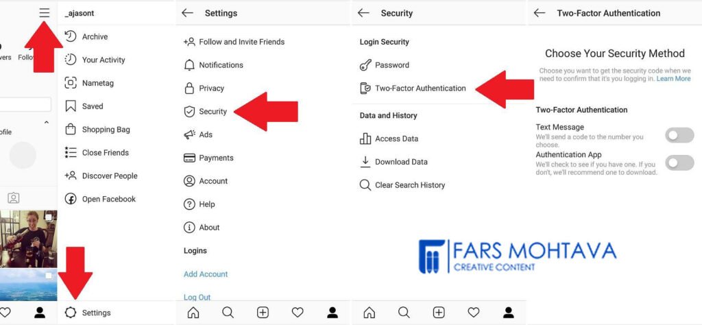 فعال کردن تایید هویت دو مرحله ای (Two-Factor-Authentication)